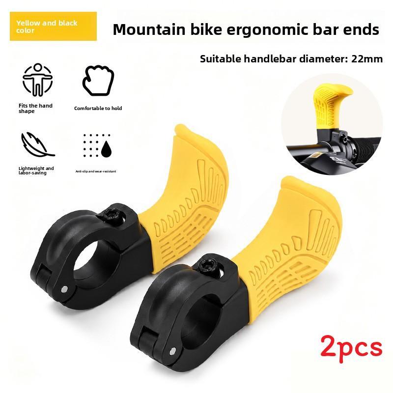 Mountain Bike Handlebar Grips Silicone Ergonomic For Trail And Commuting Rides