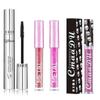 4Pcs/Set Silicone Brush Head Extension Curling Lengthening Mascara Laser Diamond Dream Lip Gloss Shiny Metallic Lip Gloss Lipstick