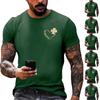 St. Patrick's Day Print - Men's Printed Casual Round Neck Short Sleeved T-shirt