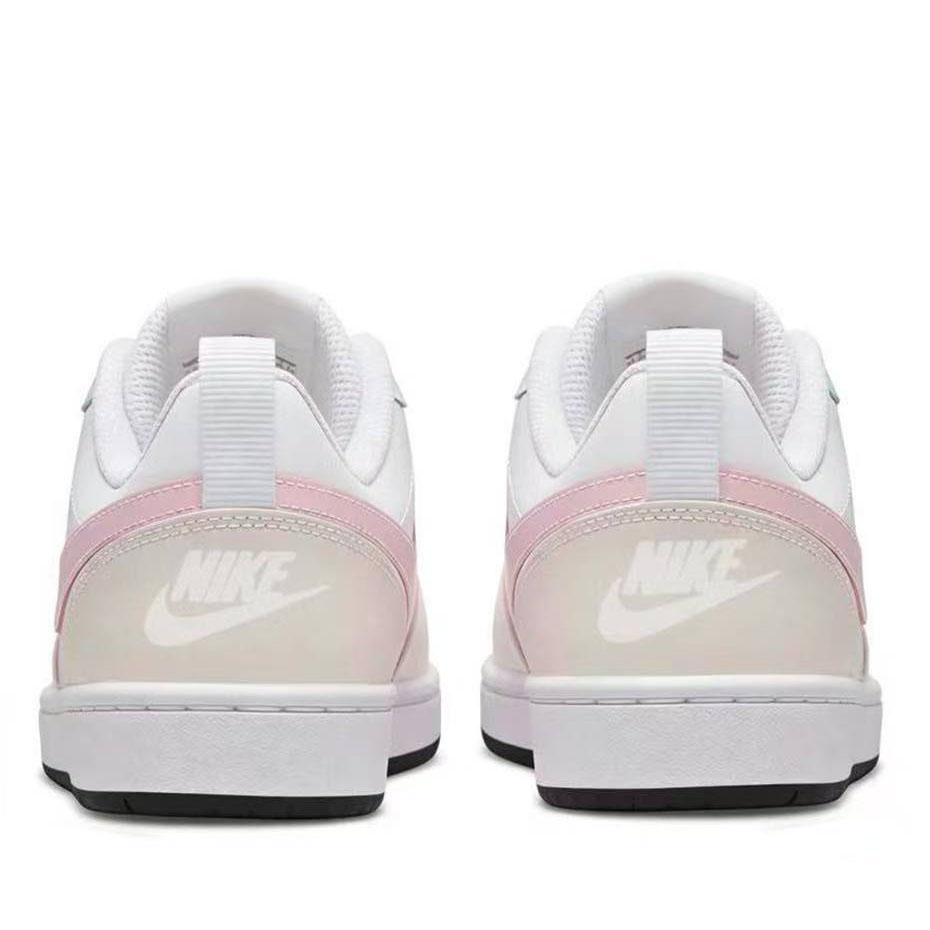 Nike Court Borough Cherry Blossom Jelly Leather Balance Waterproof Slip Resistant Low top Skateboard Shoes Women's DO7446-101(team1885-)