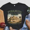 Pyramids of Giza T-and Kids Tshirt, Pyramids of Giza and Kids Tshirt, Egypt Travel Tee, Ancient Wonder Graphic and Kids Tshirt, Cairo Landmark