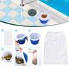 Filter Storage Pool Skimmer Socks Nylon Swimming Pool Filter Socks For Baskets Skimmers White Pool Supply