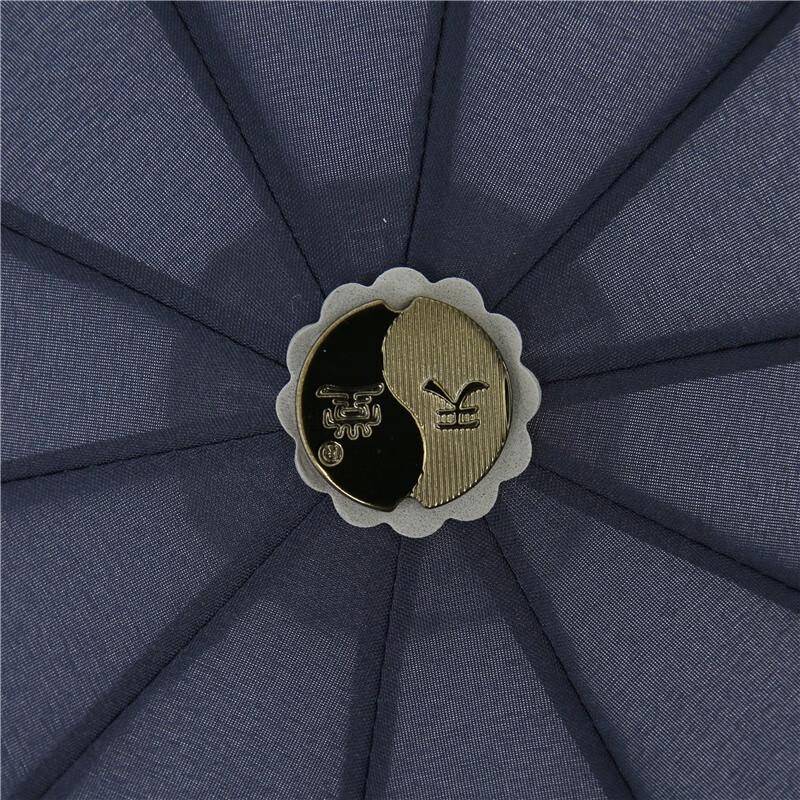 Увеличенный усиленный трехскладной зонт Paradise Umbrella от солнца/дождя, деловой