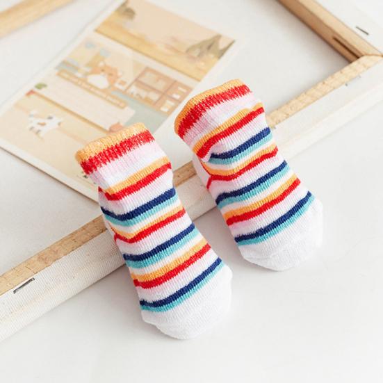 Пара детских носков с рисунком «Я люблю папу/маму», хлопковые полосатые носки