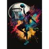 Nordic Colorful Sport Basketball Posters Prints Canvas Painting Sports Wall Art Picture for Kid Teen Boys Gift Room Gym Decor