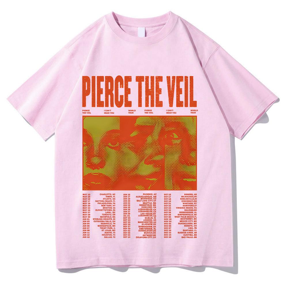 Pierce The Veil Ivory Screamblocks Футболка Хлопок Унисекс Рубашка Футболка Мужчины Женщины Лето Повседневная Круглый Вырез Высокое Качество Футболка Одежда