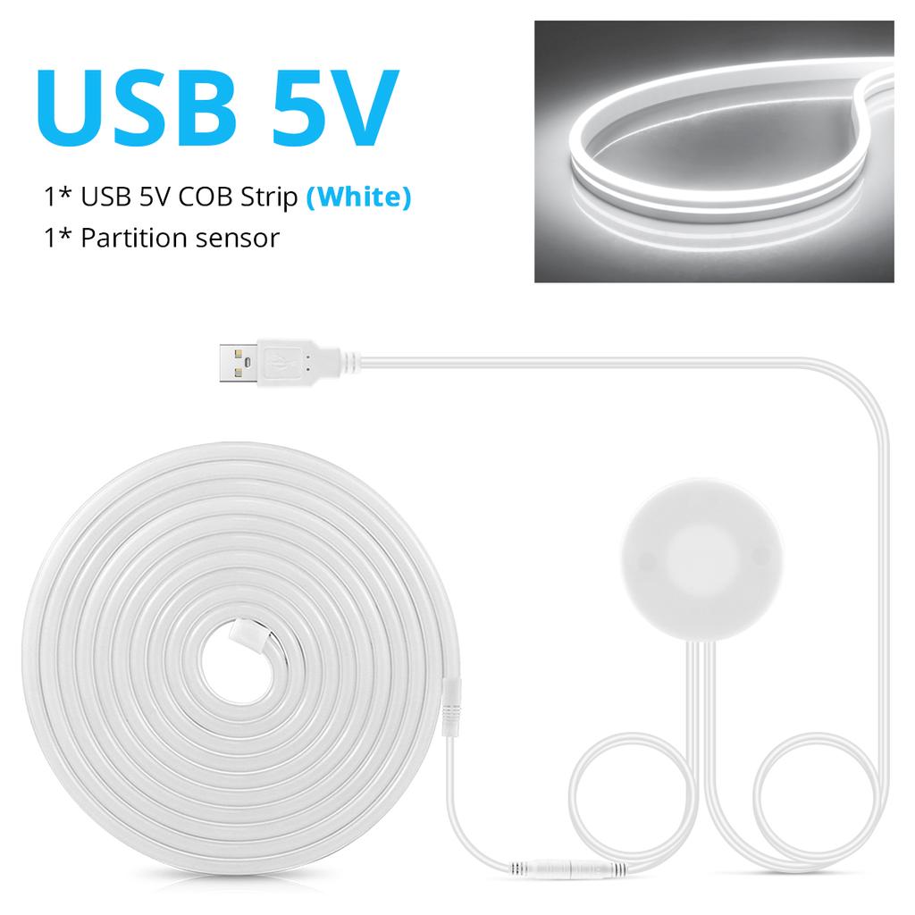 Penetrate Wood USB 5V LED Strip Neon Light Hand Sweep and Touch Sensor Dimmable Switch Neon Tape Sign For Closet Room Wall Decor