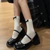 Носки-трубы Velvet Bow Ballet Girl Medium, носки Two Wear Pile, белые носки JK, носки Lolita, выше колена