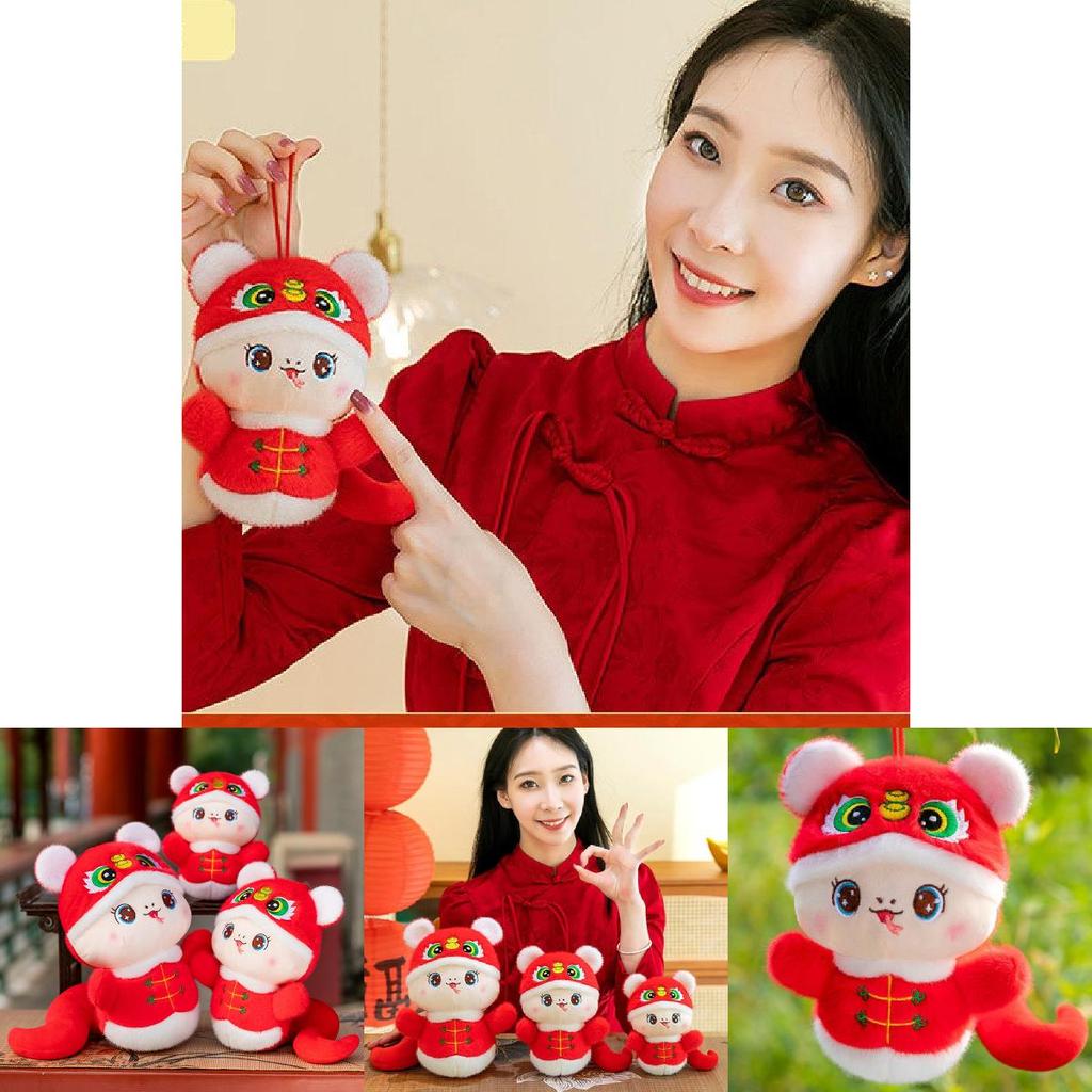 Очаровательная плюшевая игрушка Змея с головой тигра 2025 год Змеи Маскот Подарок