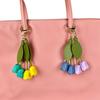 8-Color Soft Leather Tulip Bag Charm– Elegant Hanging Floral Accessory with Metal Ring, Realistic Bloom Design for Backpack