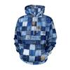 Retro Plaid Patchwork 3D Print Hoodie Men's Clothing Hot Style Long Sleeve Pullover Top Autumn New Trend Streetwear Men Hoodies