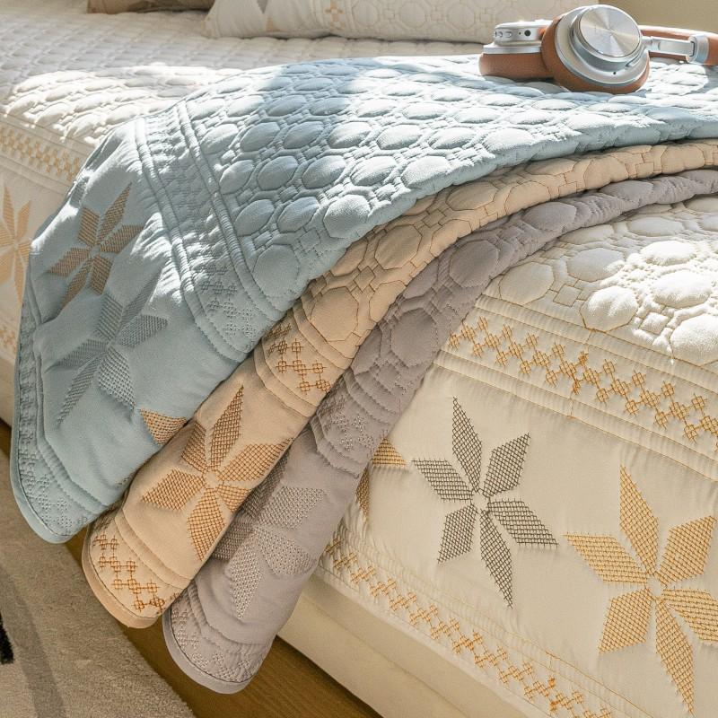 Washed Cotton Sofa Cushion Summer Light Luxury American Bohemian Non-Slip Fabric Cover Towel Seat Cushion Cover