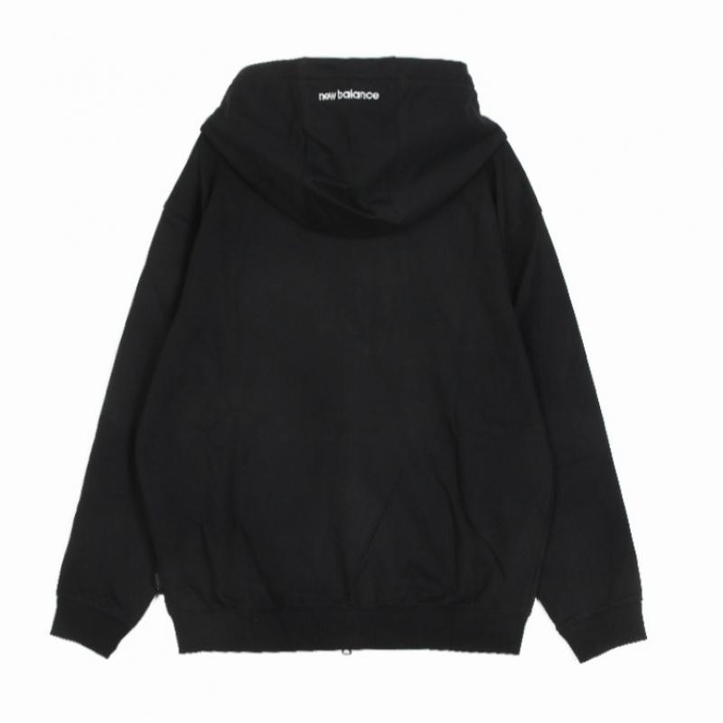 New Balance Толстовка с капюшоном на молнии Lqj Nbmdfco103 19 Универсальная базовая толстовка с капюшоном на молнии с маленьким логотипом