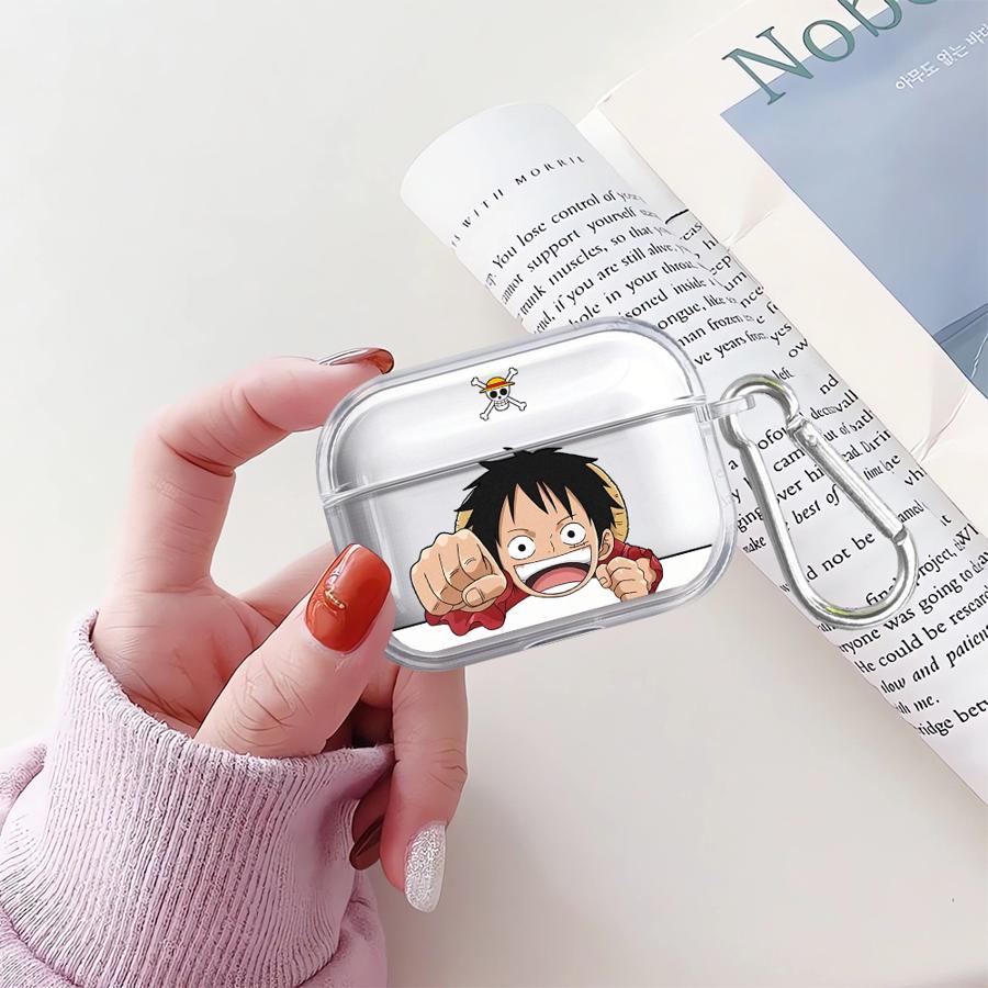 Прозрачные чехлы для наушников Чехол-обложка Для Airpods Pro3 4 Pro 1 2 3 Pro2 Ones P-Pieces Luffy Zoro
