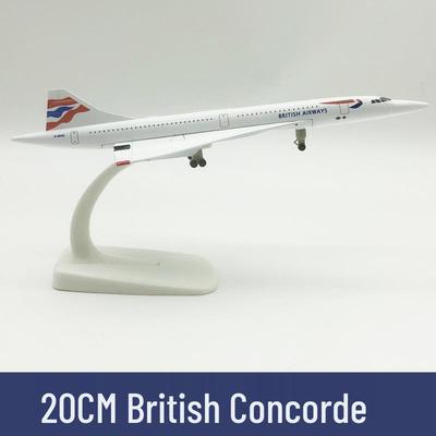 20-метровая модель самолета British Concorde из сплава с шасси