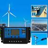 Solar Panel Controller 12V/24V Adjustable LCD Display Solar Panel Battery Regulator with Dual USB Port 10A-100A