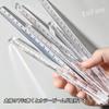 EsiFare Transparent Straight Rulers, Set of 2, Triangular Ruler, Triangular Ruler, 0-15cm, 0-20cm, Three-Sided Straight Ruler, Transparent Stationery,