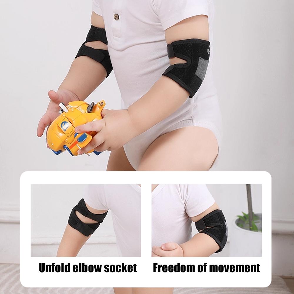 1 пара детских наколенников и налокотников для ползания, регулируемые наколенники, защита локтей и коленей для малыша, ползающего ребенка, для девочки и мальчика