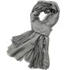 180*90cm Cotton Linen Fashion Scarf with Lace Trim, Four Season Scarf Shawl Beach Gauze,Long Lightweight Travel Scarf