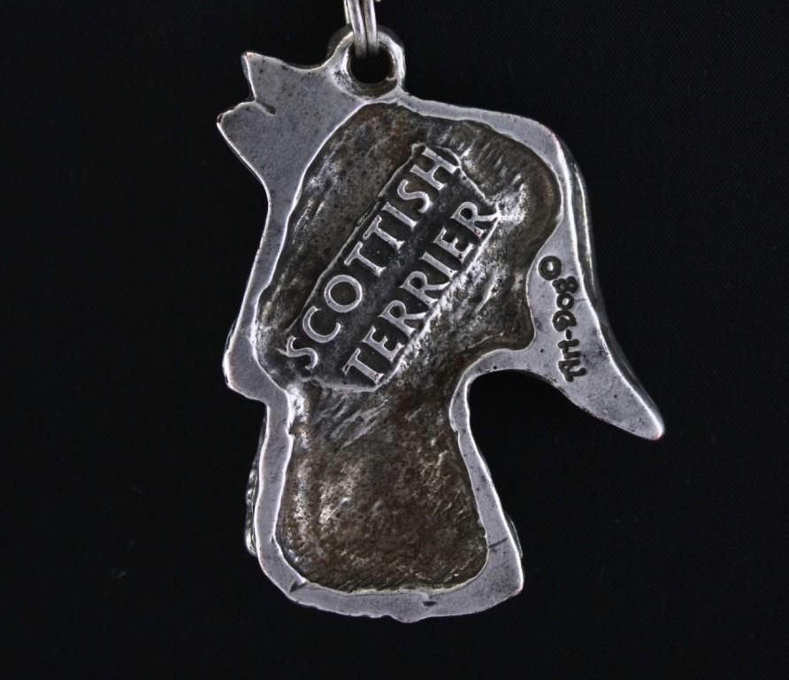 Scottish terrier, Aberdeen Terrier, Scottie - Dog necklace in gift box, silver-plated locket for dog fan, striking pendant by Art-Dog brand