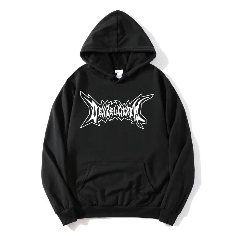 Худи с графическим логотипом Denzel Curry, с длинным рукавом, флисовые, с капюшоном, повседневные, унисекс, стритвир, женские топы