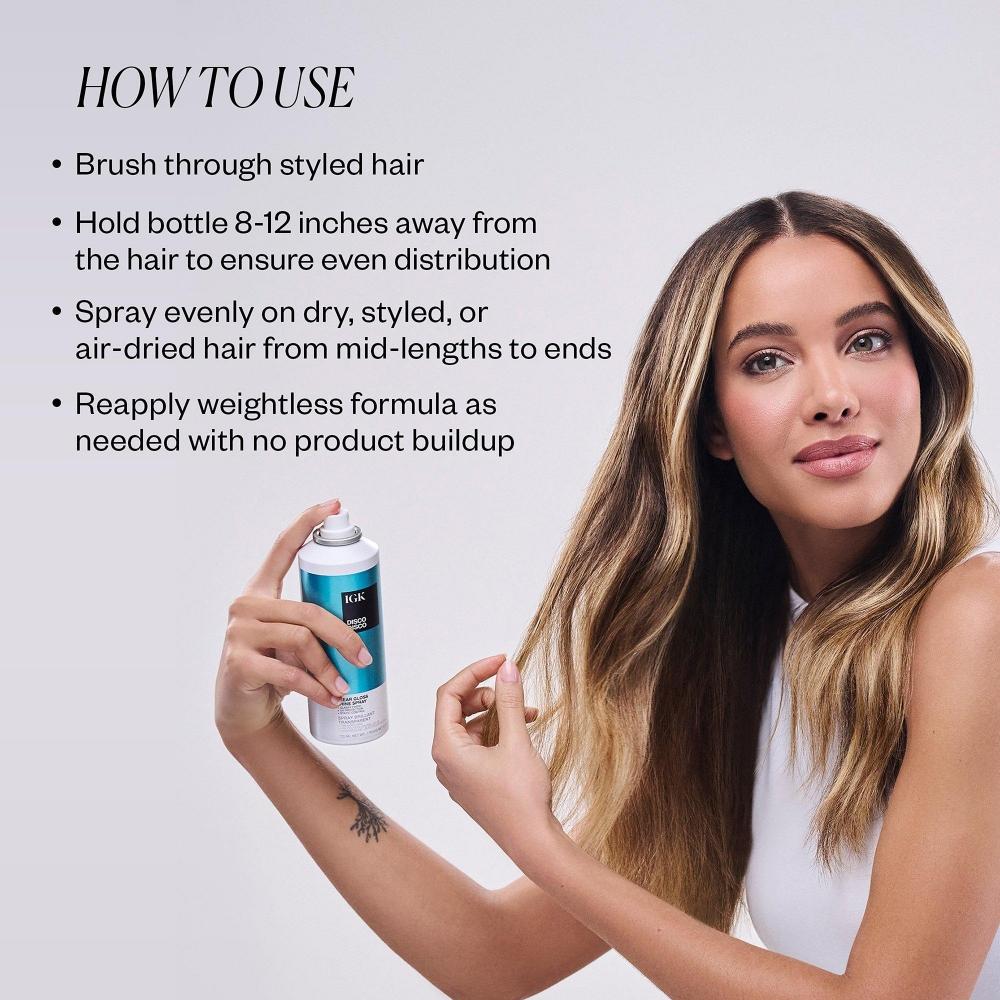 Igk Travel Size Disco Disco Прозрачный Блеск-Спрей 2,1 унции