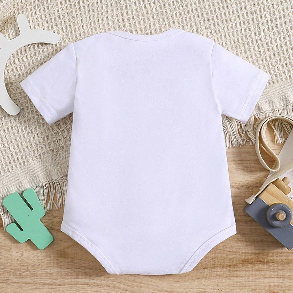 1-18 месяцев Детский комбинезон из хлопка с принтом «Дичее, чем на Западе» с короткими рукавами, комбинезон-комбинезон