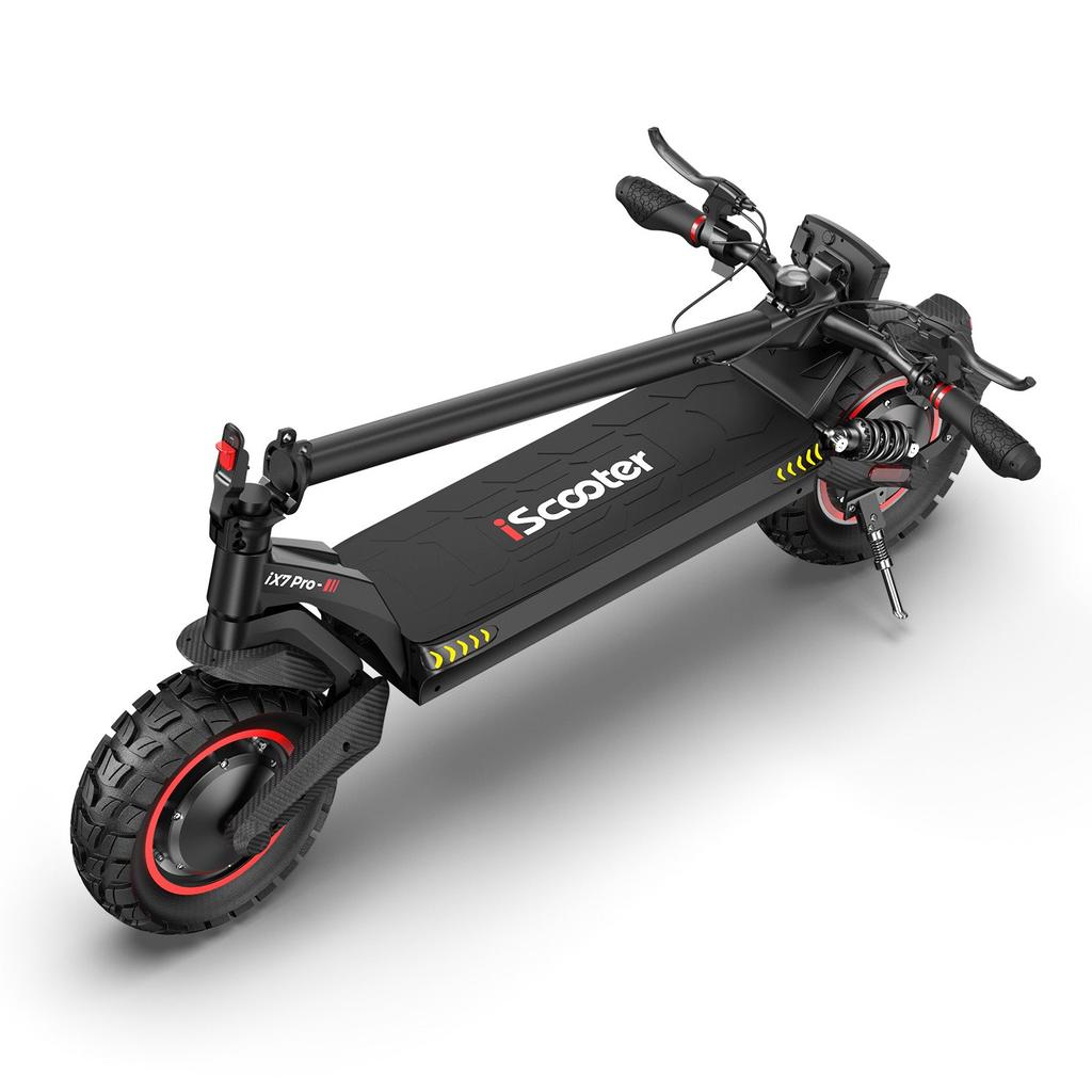 iScooter Электросамокат IX7 Pro 10" с двумя моторами – мощность 2000 Вт, запас хода 80 км, управление через приложение, внедорожные шины(НЕТ ЭБЭ)