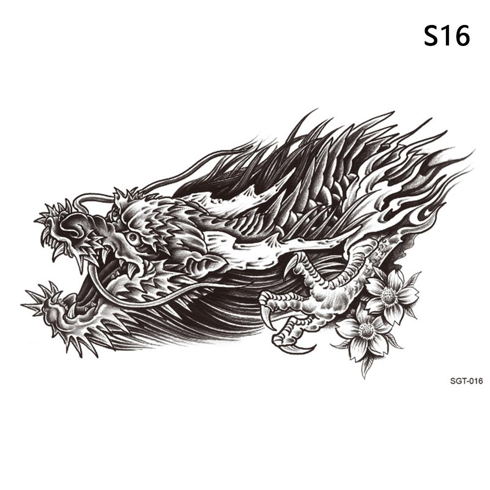 Large Chest Waist Shoulder Back Waterproof Temporary Tattoo Sticker Cross