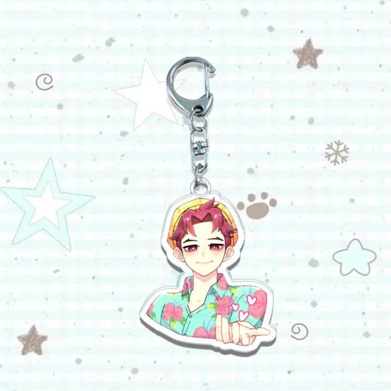 Брелок Охотники на ведьм Yousheng Богатая детализация персонажей Легкий портативный брелок Яркий цвет Аниме девушка Шарм Держатель для ключей