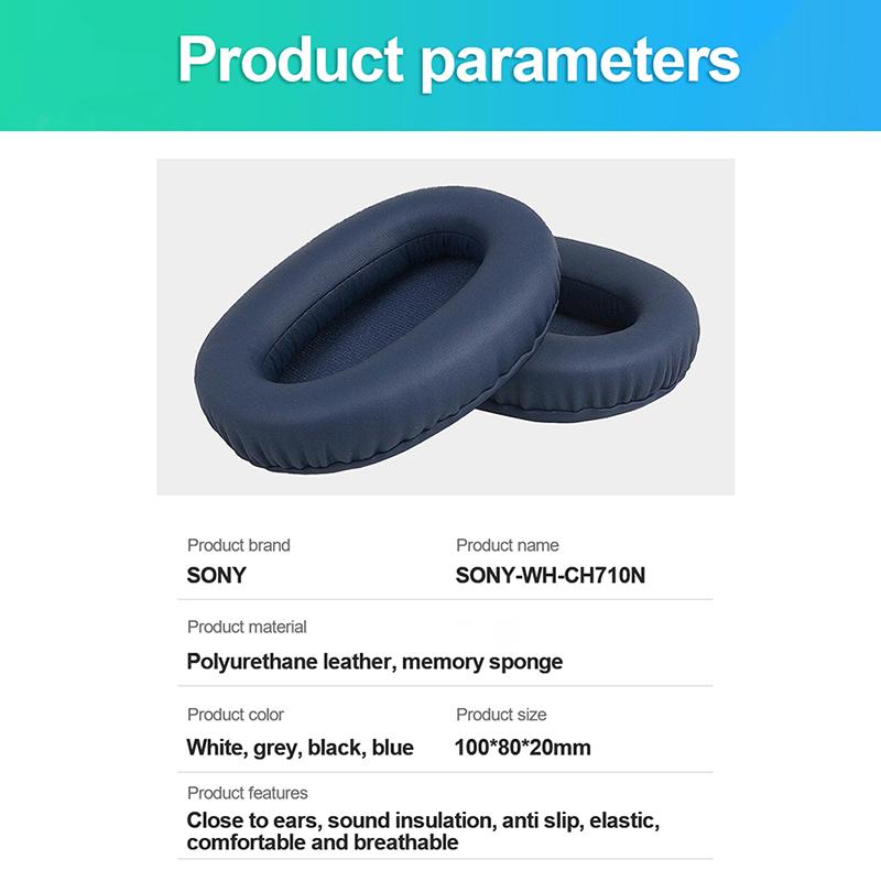 1 пара универсальных сменных амбушюров, чехлы для наушников Wh-Ch710N, сменные амбушюры, запасные части для амбушюров