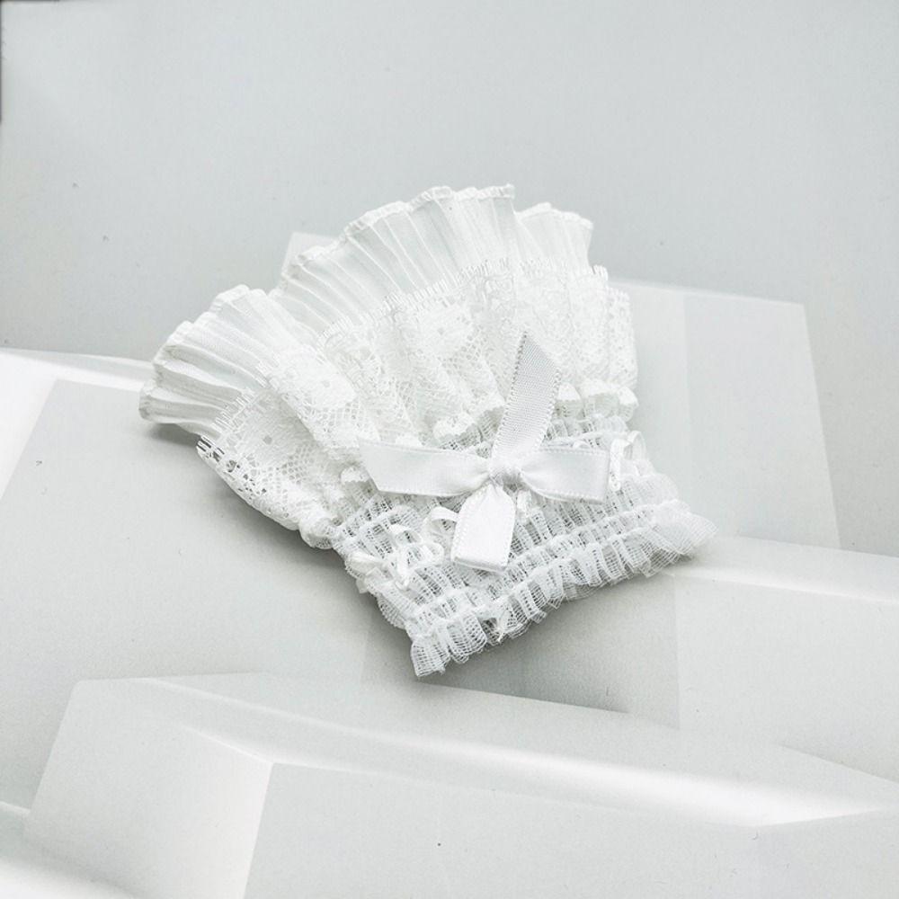 1Pair Costume Accessory Detachable Sleeves Cuffs Solid Color Fake Sleeves Cuffs Daily Accessory