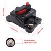 30A 40A 50A 60A 70A 80A Circuit Breaker Fuse Inverter With Manual Reset Button Switch 12V-48VDC Waterproof