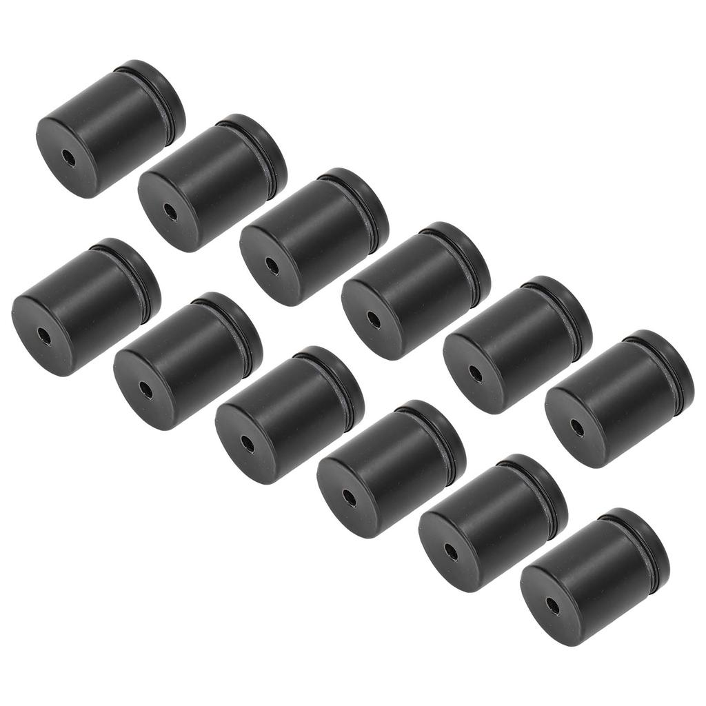 12PCS Advertising Nail Stainless Steel Stable Polished Surface Matte Black Standoff Screws for Gallery