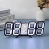 Часы 3D LED Цифровой Будильник Настенный Декор Отображение Время/дата/температура Для Дома/кухни/офиса Декор Часов Настольные Часы