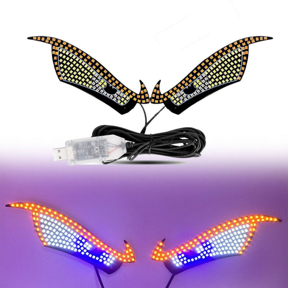5V Devil Eyes Light Multi-Mode LED Windshield Display Car Decor Light  Automotive Interior