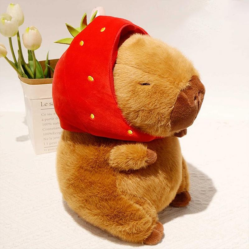 Капибала плюшевый кулон, милая кукла-капибар, тряпичная кукла, брелок, 4-дюймовая кукла-захват