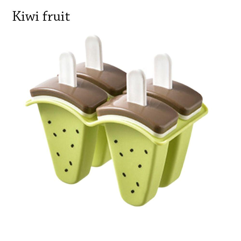 Kitchen Juice Milk DIY Ice Cream Mold With Cover Watermelon Shape Ice Popsicle Mould