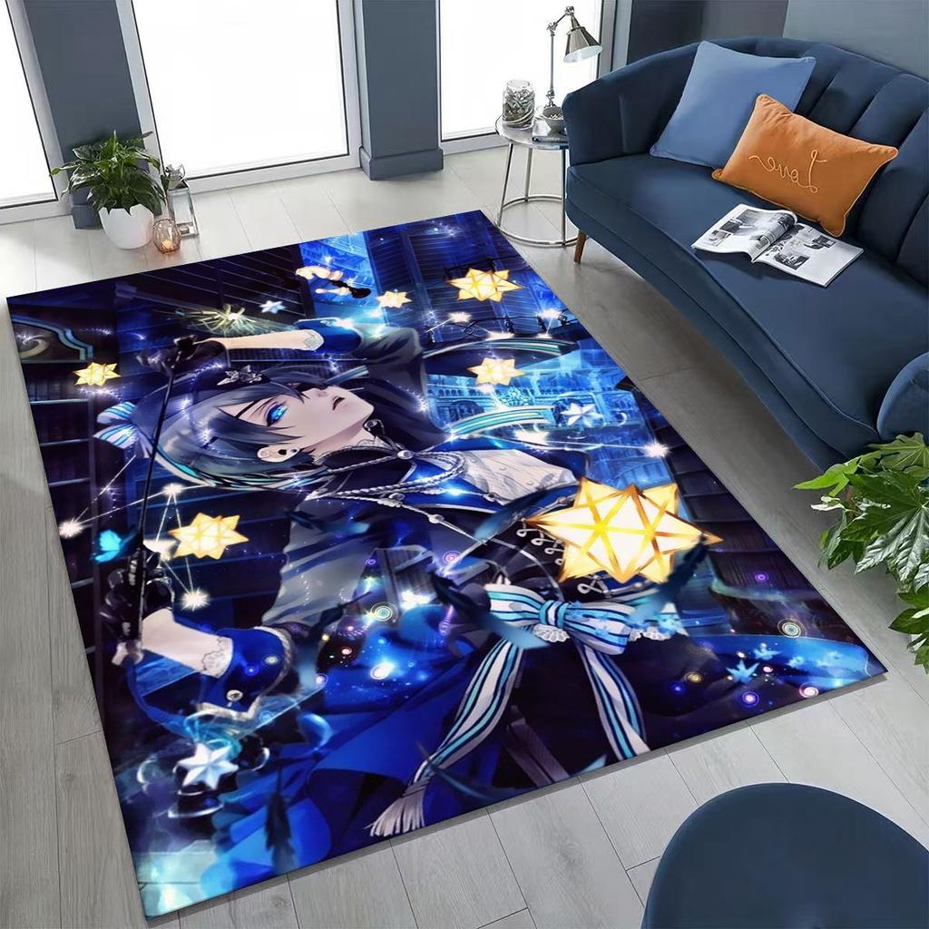 Аниме Темный дворецкий Себастьян Сиэль Мультяшный Мультяшный Ковер для Спальни Гостиной Дивана Дома Декор Придверный коврик, Детский Нескользящий Коврик для Пола