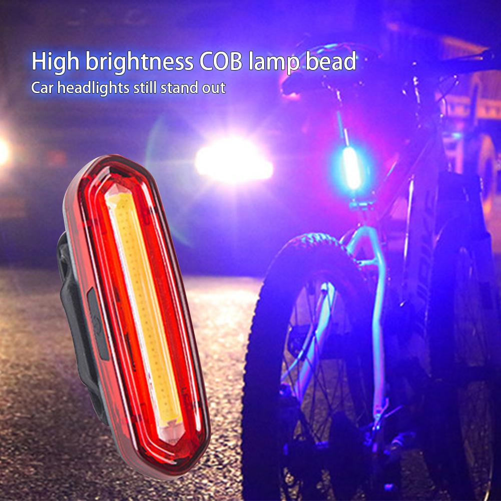 Bicycle Tail Light LED Bike Front Rear Light Waterproof USB Rechargeable Mountain Bike Riding Cycling Tail Lamp Bicycle Light