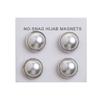 4 Pcs White Pearl Hijab Brooch Safty Strong Magnetic Clip Luxury Accessory No Hole Pins Brooches Magnet for Muslim Scarf