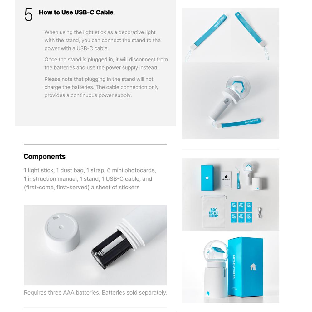 BOYNEXTDOOR Официальный набор световых палочек