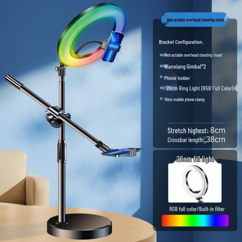 Nail Art & Calligraphy Adjustable Fill Light Stand for Photography & Live Streaming
