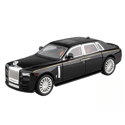 Масштаб 1/22 Rolls Phantom Модель автомобиля из сплава Diecasts Металлические транспортные средства Собирайте имитационные украшения Звуковые и световые подарки для детей