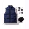 Мужской жилет осенне-зимняя верхняя одежда хлопковый жилет большого размера мужской жилет из хлопка со стойкой, утепленный и увеличенный, теплая жилетка-куртка