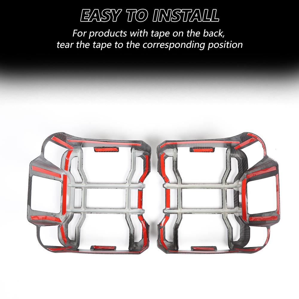 Автомобильная декоративная накладка заднего фонаря из АБС-пластика для Jeep Wrangler JL 2018-2023 годов, применимый светодиодный источник света