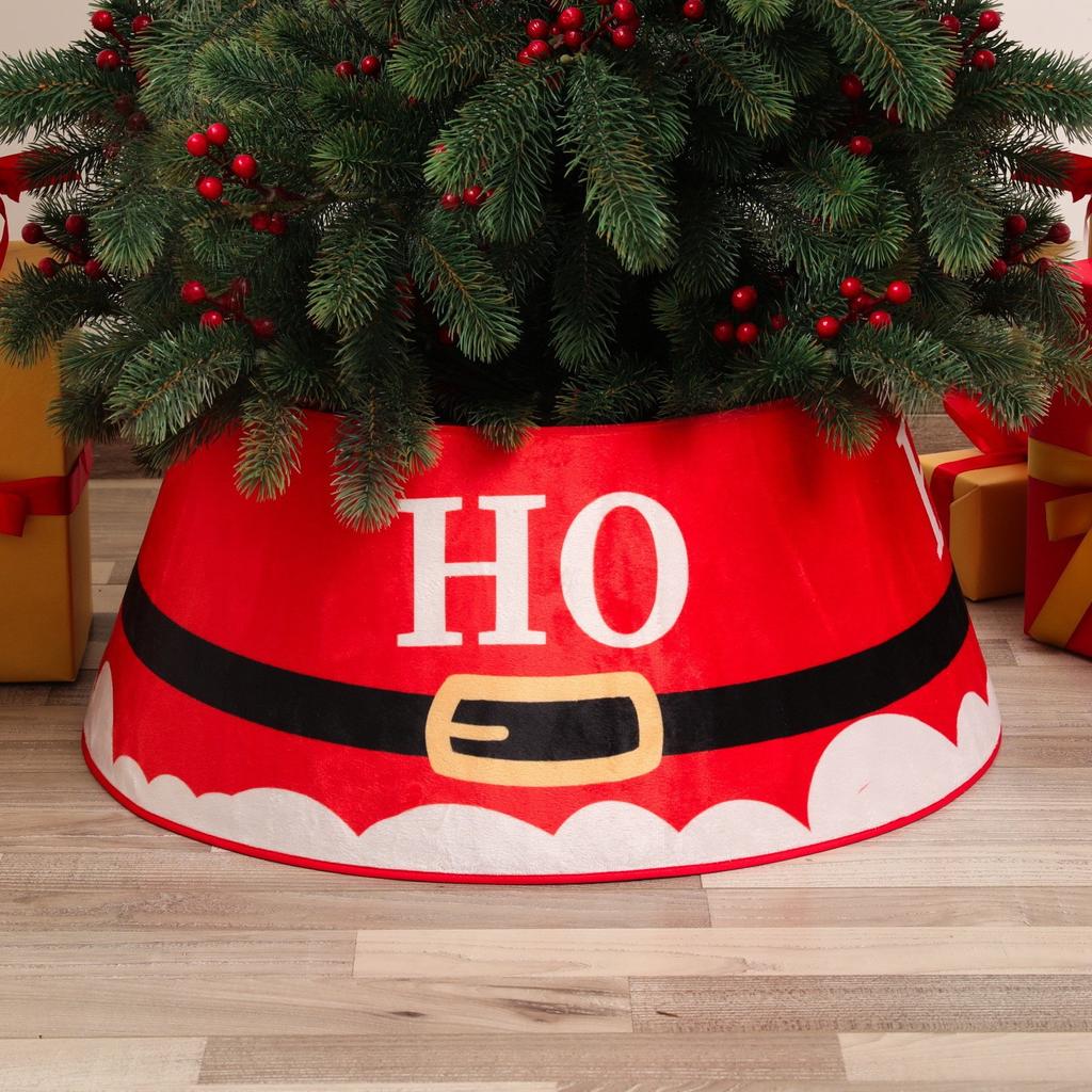 Holiday Christmas Tree Skirt Artificial Pine Tree Ring Decorative Base Cover for Indoor Outdoor Home Decor