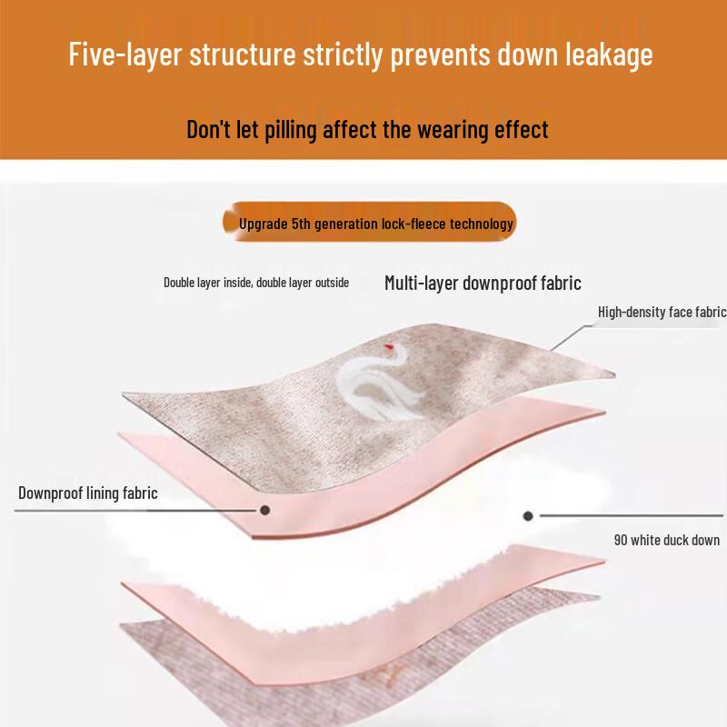 LANGSHA Женские термобрюки с подкладкой из флиса и утеплителем из пуха белой утки