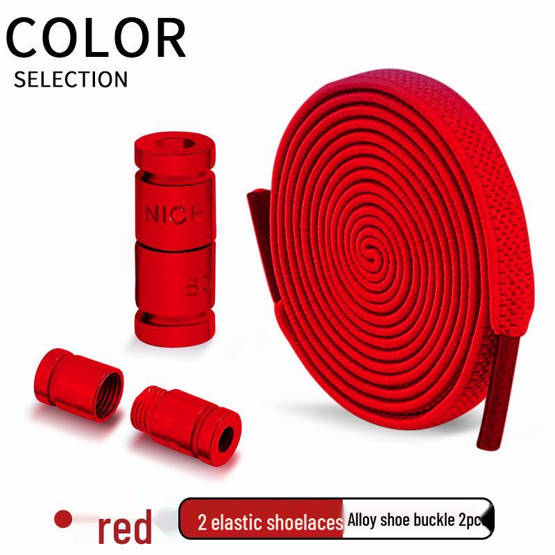 Green No-Tie Elastic Shoelace Buckle - Easy Fit for Men, Women & Children