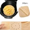 Air 100pcs Square Fryer Paper Disposable Non Stick Bake Steamer Liner Parchment